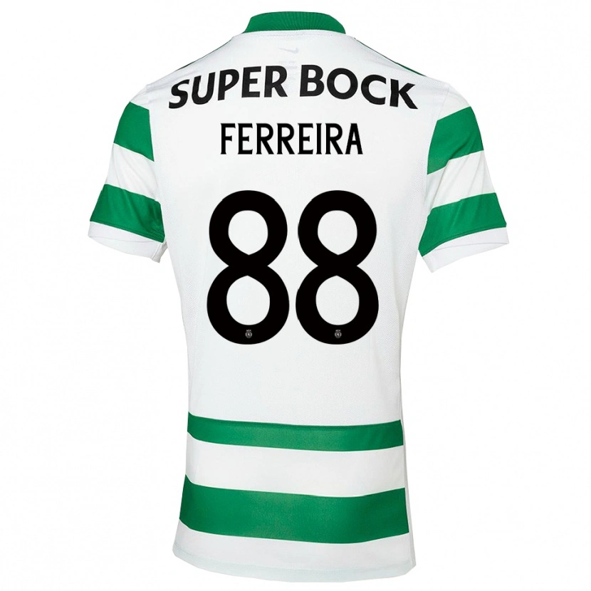 Danxen Heren Tiago Ferreira #88 Groen Wit Thuisshirt Thuistenue 2025/26 T-Shirt