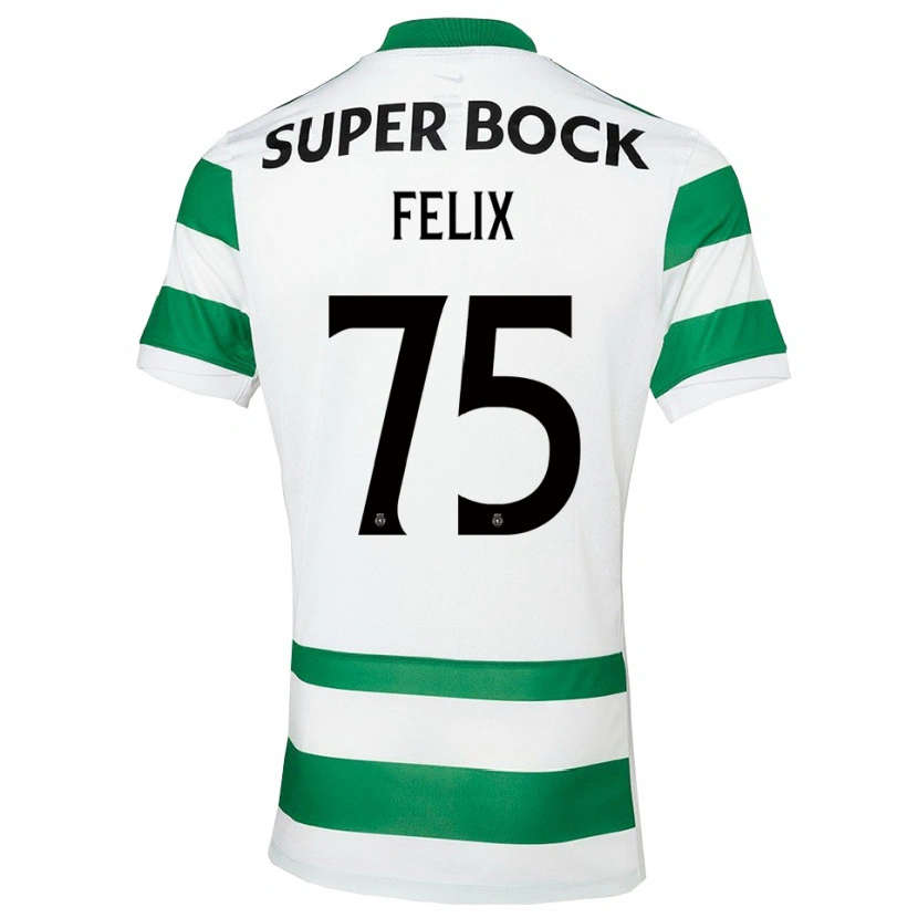 Danxen Heren Vando Félix #75 Groen Wit Thuisshirt Thuistenue 2025/26 T-Shirt