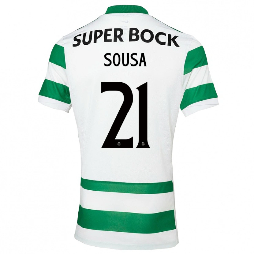 Danxen Heren Margarida Sousa #21 Groen Wit Thuisshirt Thuistenue 2025/26 T-Shirt
