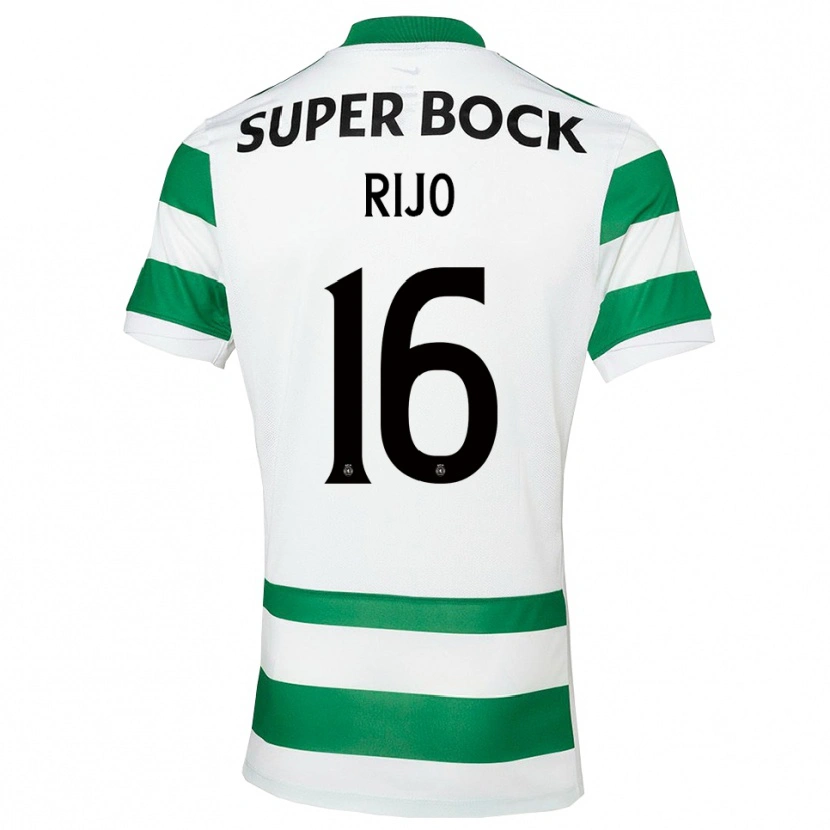 Danxen Heren João Rijo #16 Groen Wit Thuisshirt Thuistenue 2025/26 T-Shirt
