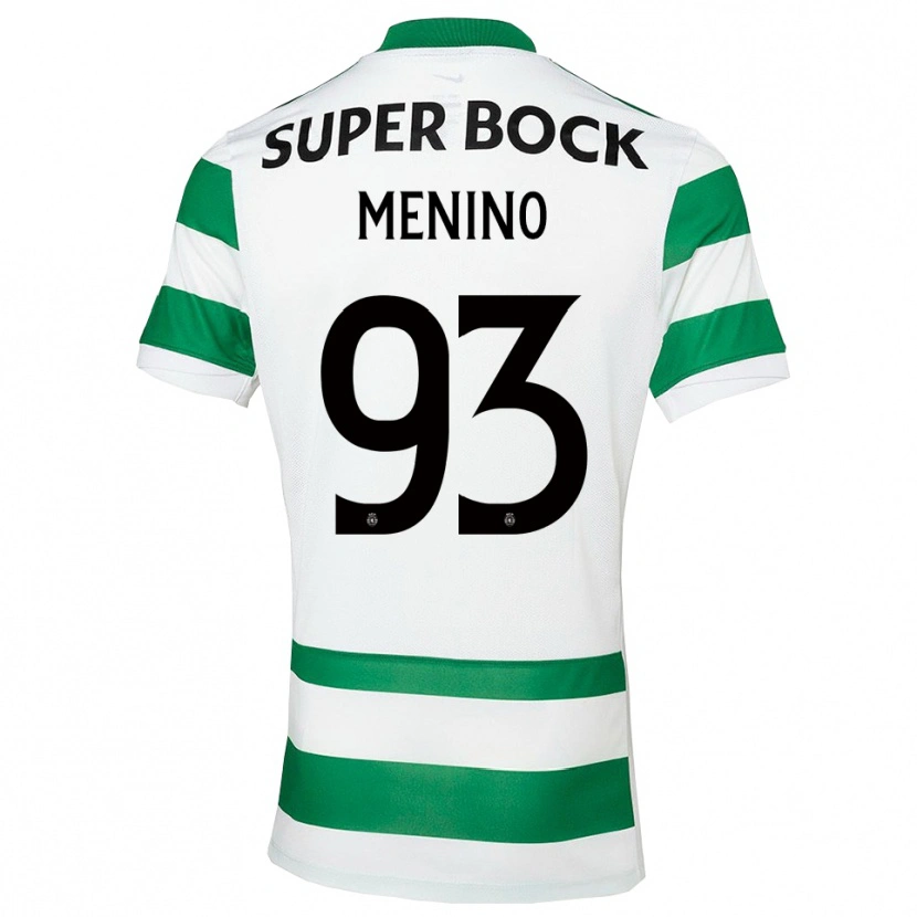 Danxen Heren Miguel Menino #93 Groen Wit Thuisshirt Thuistenue 2025/26 T-Shirt