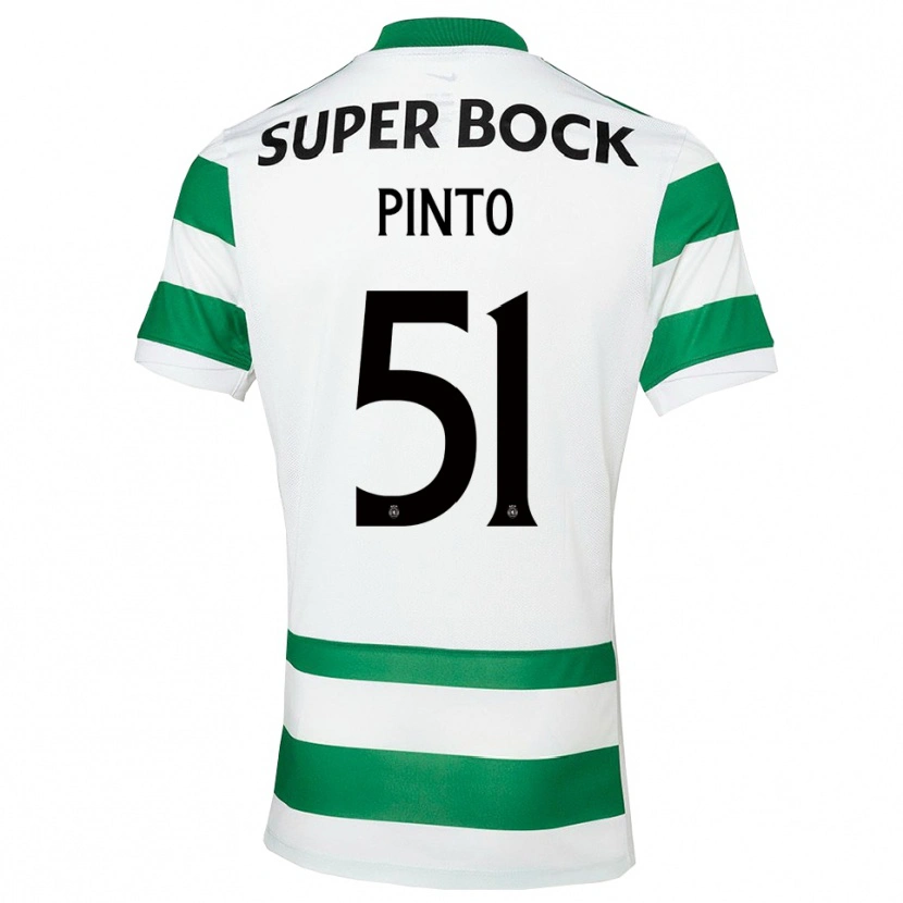Danxen Heren Diogo Pinto #51 Groen Wit Thuisshirt Thuistenue 2025/26 T-Shirt
