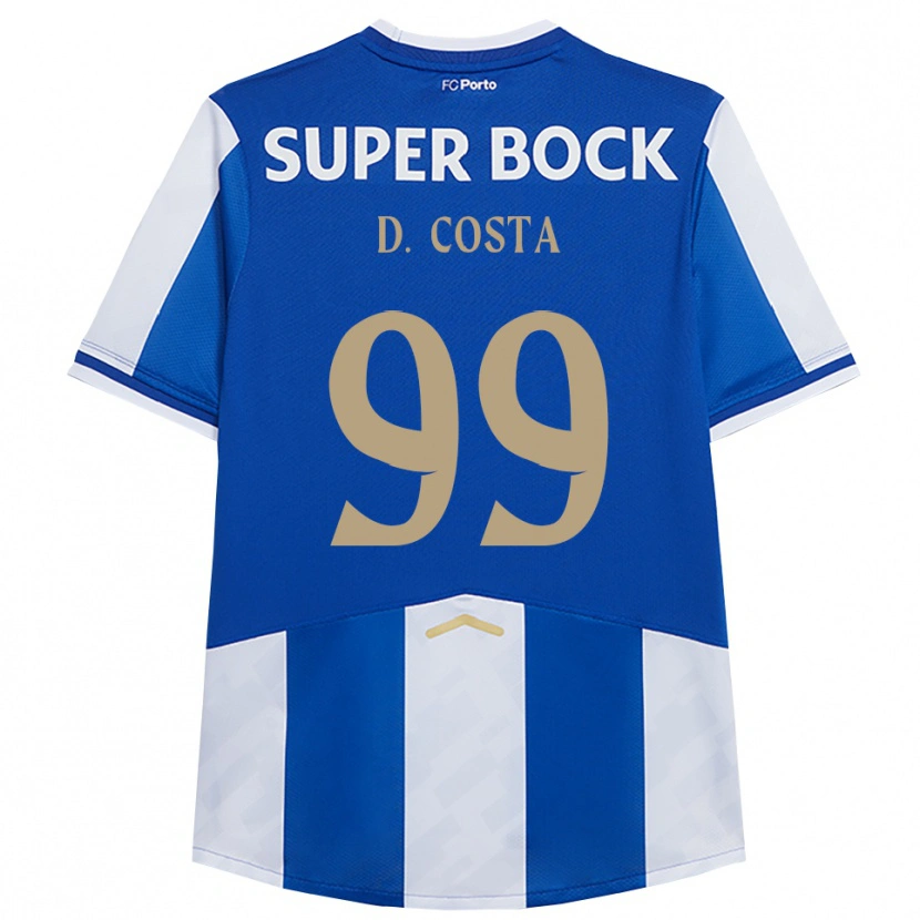 Danxen Heren Diogo Costa #99 Blauw Wit Thuisshirt Thuistenue 2025/26 T-Shirt