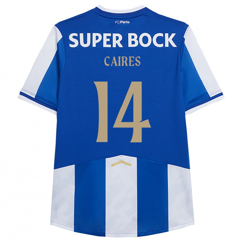 Danxen Heren Tiago Caires #14 Blauw Wit Thuisshirt Thuistenue 2025/26 T-Shirt