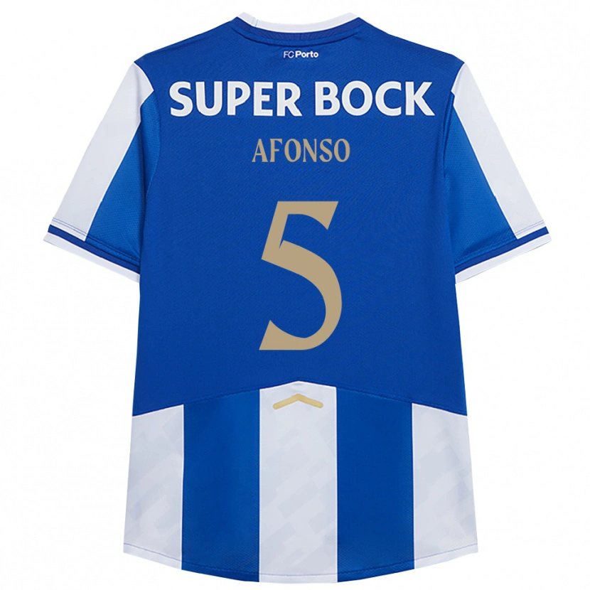 Danxen Heren Zé Afonso #5 Blauw Wit Thuisshirt Thuistenue 2025/26 T-Shirt