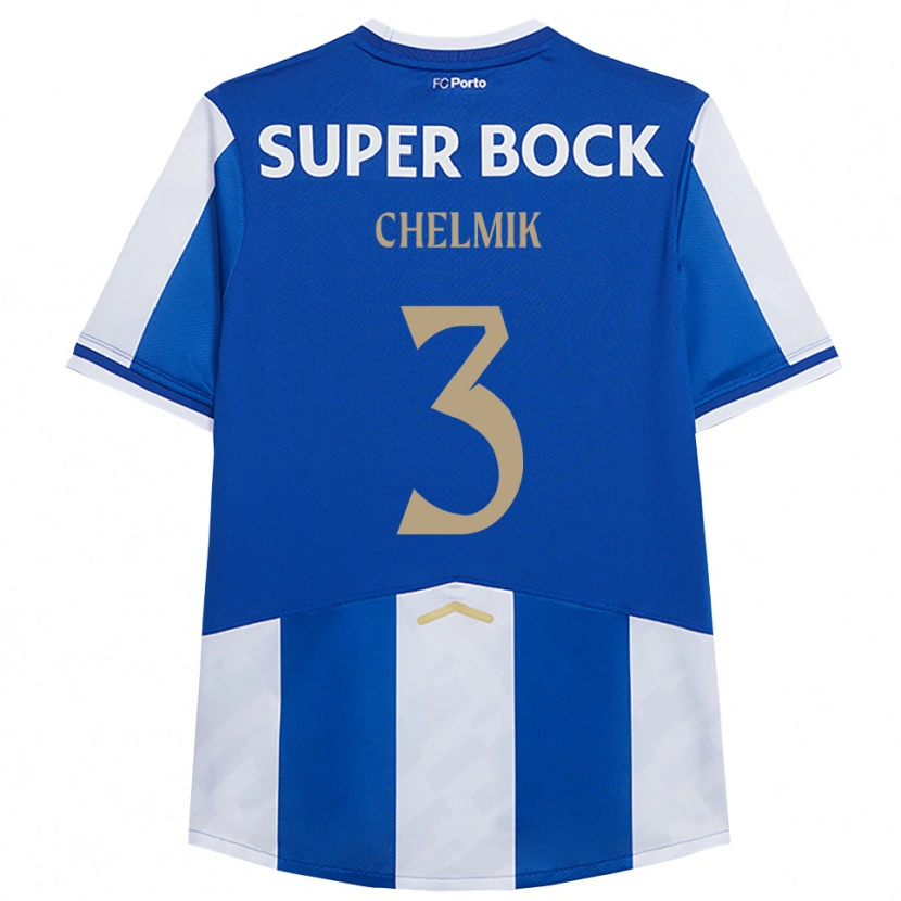 Danxen Heren Chelmik #3 Blauw Wit Thuisshirt Thuistenue 2025/26 T-Shirt