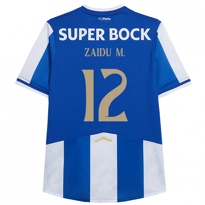 Danxen Heren Zaidu #12 Blauw Wit Thuisshirt Thuistenue 2025/26 T-Shirt