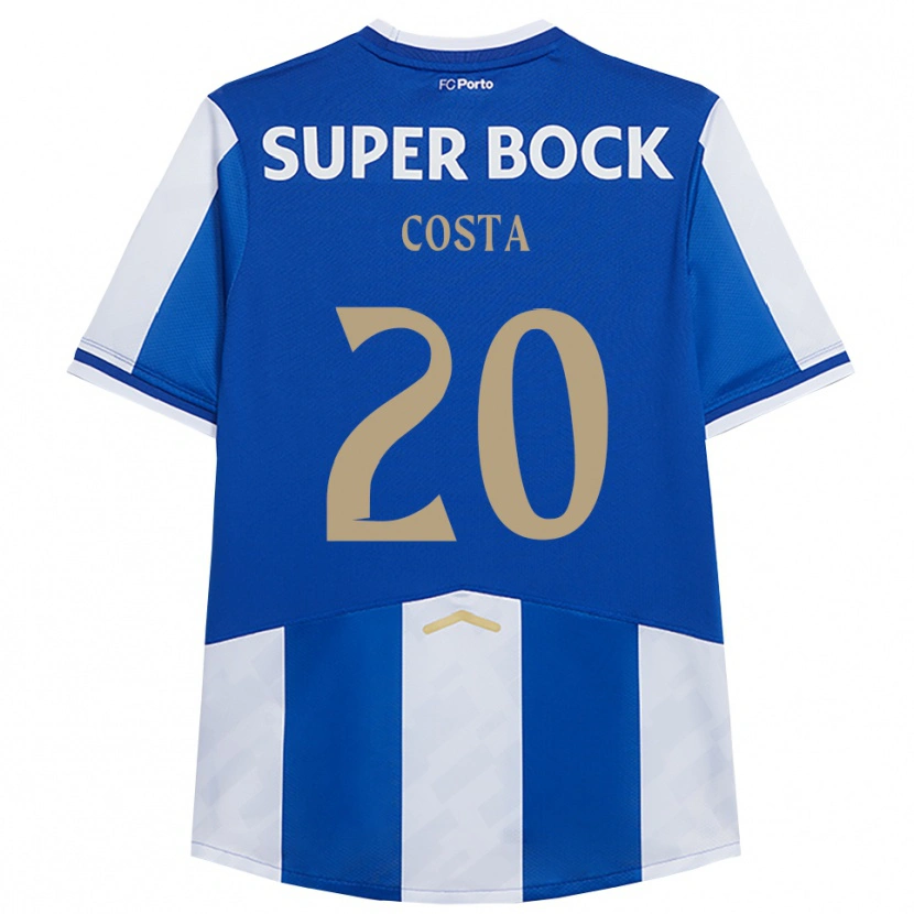 Danxen Heren Alberto Costa #20 Blauw Wit Thuisshirt Thuistenue 2025/26 T-Shirt