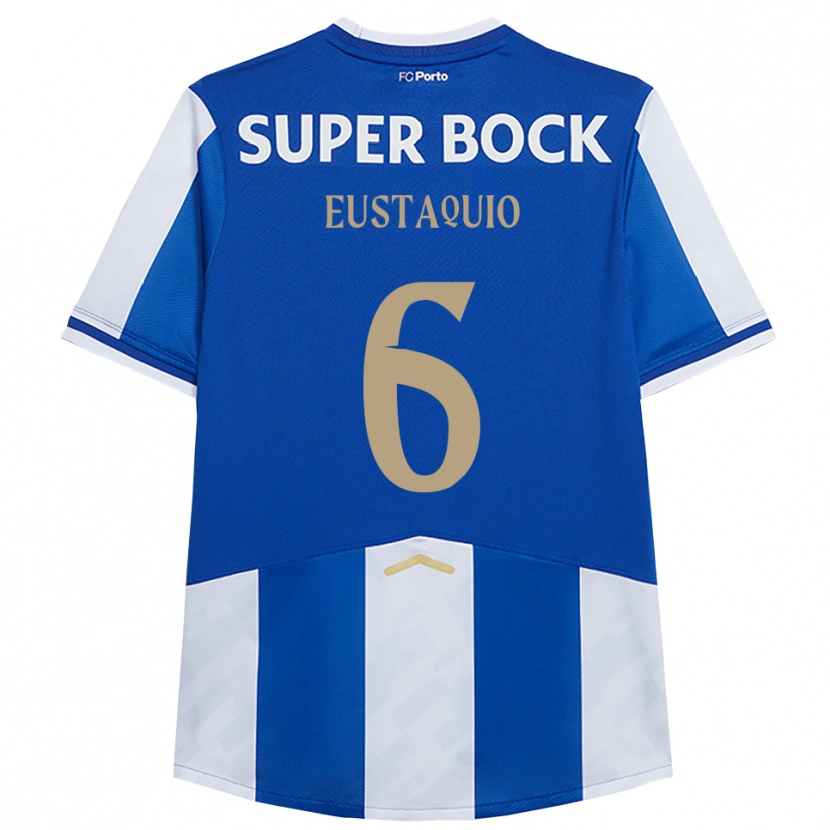 Danxen Heren Stephen Eustaquio #6 Blauw Wit Thuisshirt Thuistenue 2025/26 T-Shirt