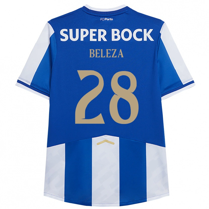 Danxen Heren Tatiana Beleza #28 Blauw Wit Thuisshirt Thuistenue 2025/26 T-Shirt