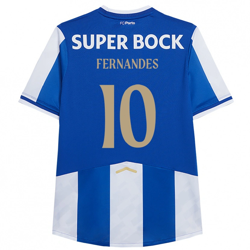 Danxen Heren Francisco Fernandes #10 Blauw Wit Thuisshirt Thuistenue 2025/26 T-Shirt