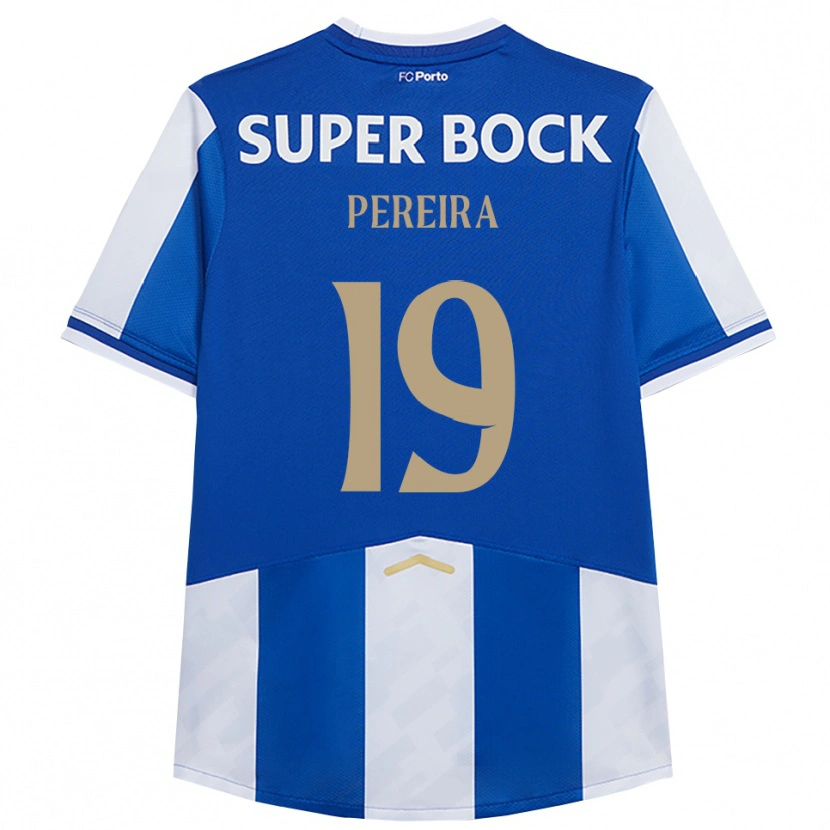 Danxen Heren João Pereira #19 Blauw Wit Thuisshirt Thuistenue 2025/26 T-Shirt