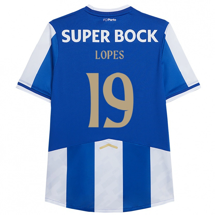 Danxen Heren João Lopes #19 Blauw Wit Thuisshirt Thuistenue 2025/26 T-Shirt