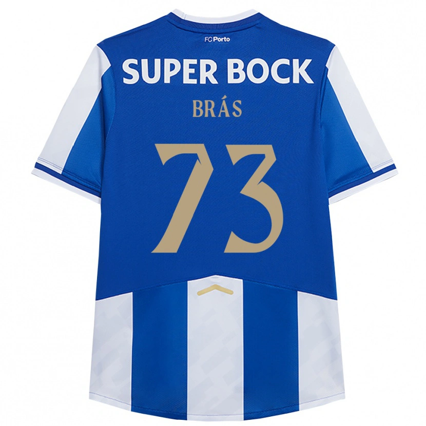 Danxen Heren Gabriel Brás #73 Blauw Wit Thuisshirt Thuistenue 2025/26 T-Shirt