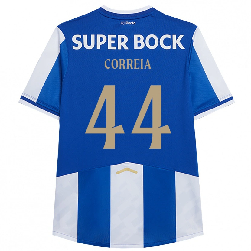 Danxen Heren Romain Correia #44 Blauw Wit Thuisshirt Thuistenue 2025/26 T-Shirt