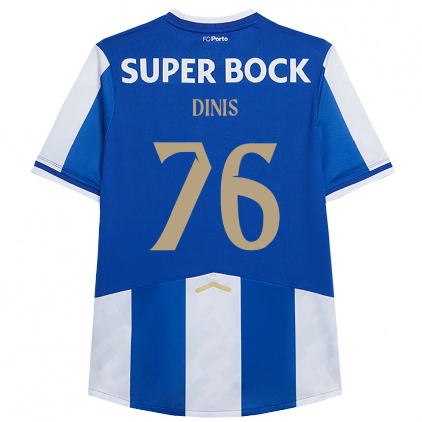 Danxen Heren Dinis #76 Blauw Wit Thuisshirt Thuistenue 2025/26 T-Shirt
