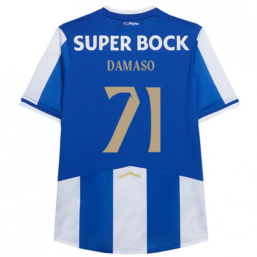 Danxen Heren Nico Damaso #71 Blauw Wit Thuisshirt Thuistenue 2025/26 T-Shirt