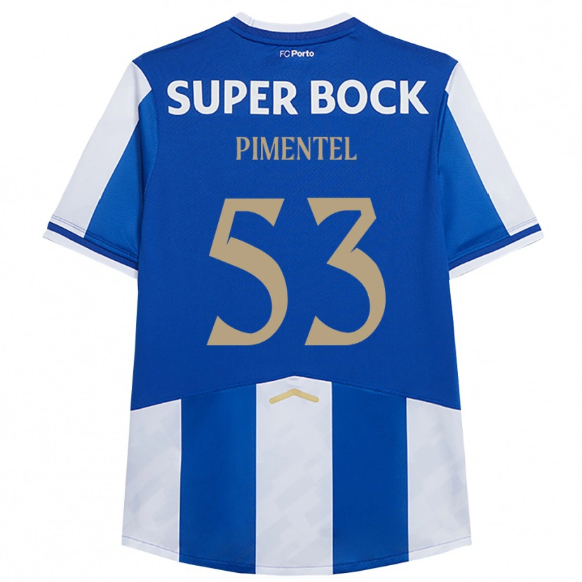 Danxen Heren Eric Pimentel #53 Blauw Wit Thuisshirt Thuistenue 2025/26 T-Shirt