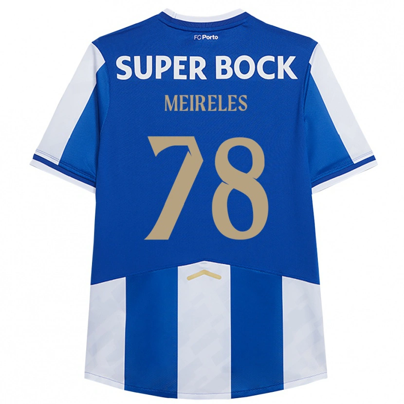 Danxen Heren Jorge Meireles #78 Blauw Wit Thuisshirt Thuistenue 2025/26 T-Shirt