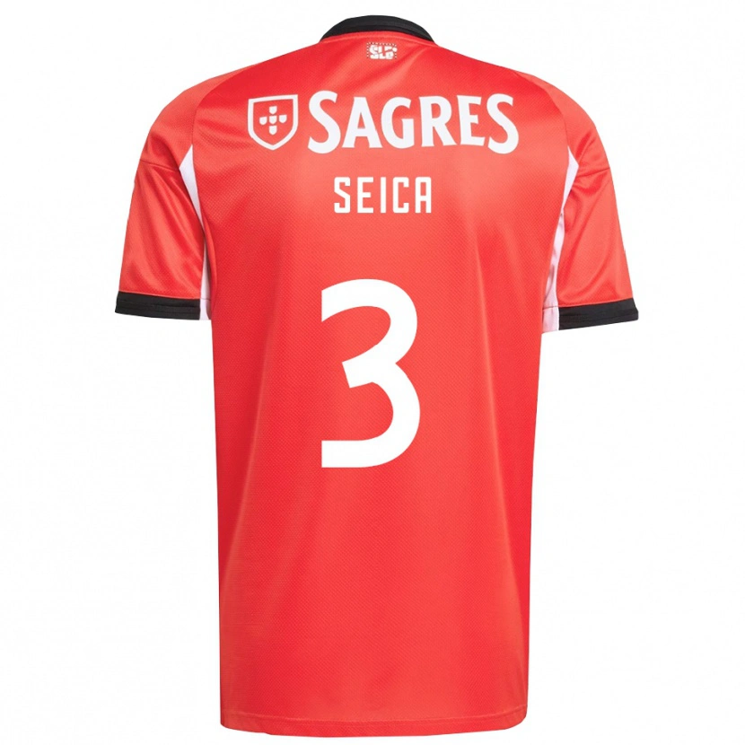 Danxen Heren Ana Seica #3 Rood Wit Thuisshirt Thuistenue 2025/26 T-Shirt