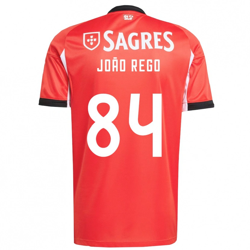 Danxen Heren João Rego #84 Rood Wit Thuisshirt Thuistenue 2025/26 T-Shirt