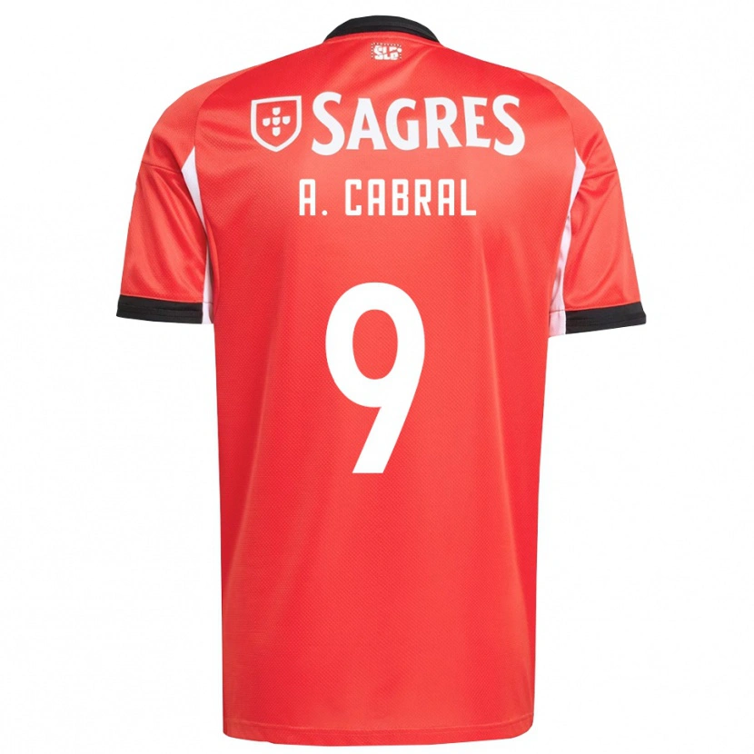 Danxen Heren Arthur Cabral #9 Rood Wit Thuisshirt Thuistenue 2025/26 T-Shirt