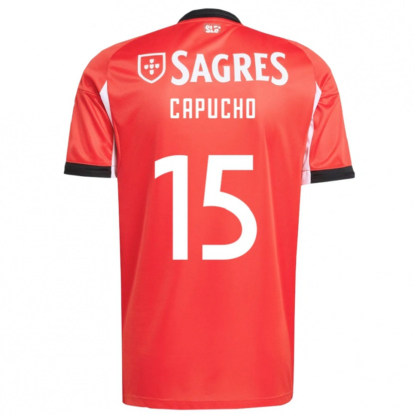 Danxen Heren João Capucho #15 Rood Wit Thuisshirt Thuistenue 2025/26 T-Shirt