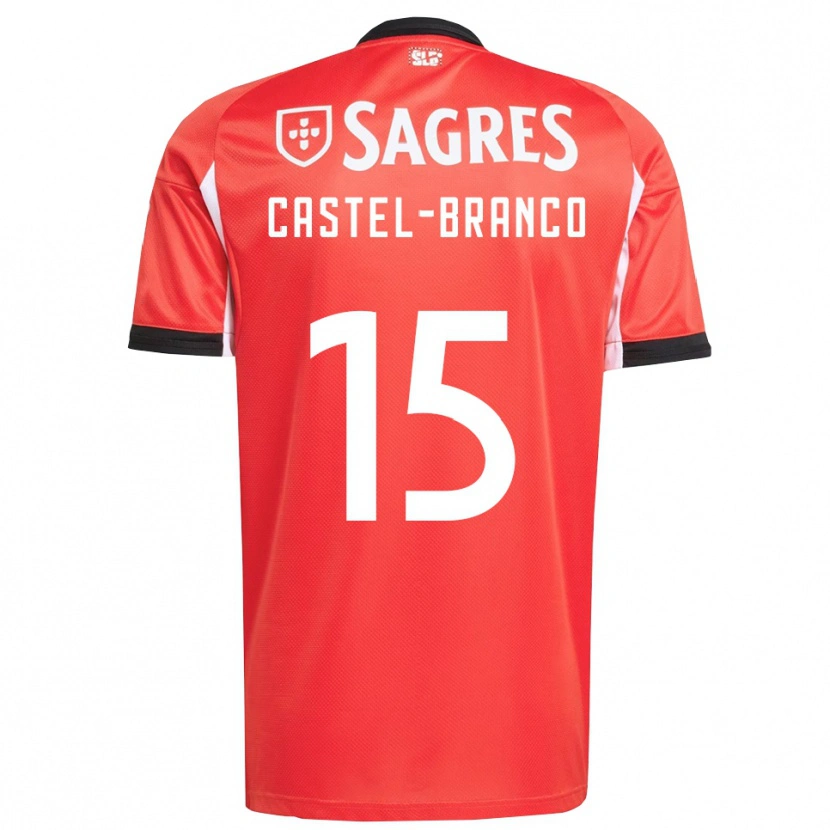 Danxen Heren Diego Castel Branco #15 Rood Wit Thuisshirt Thuistenue 2025/26 T-Shirt