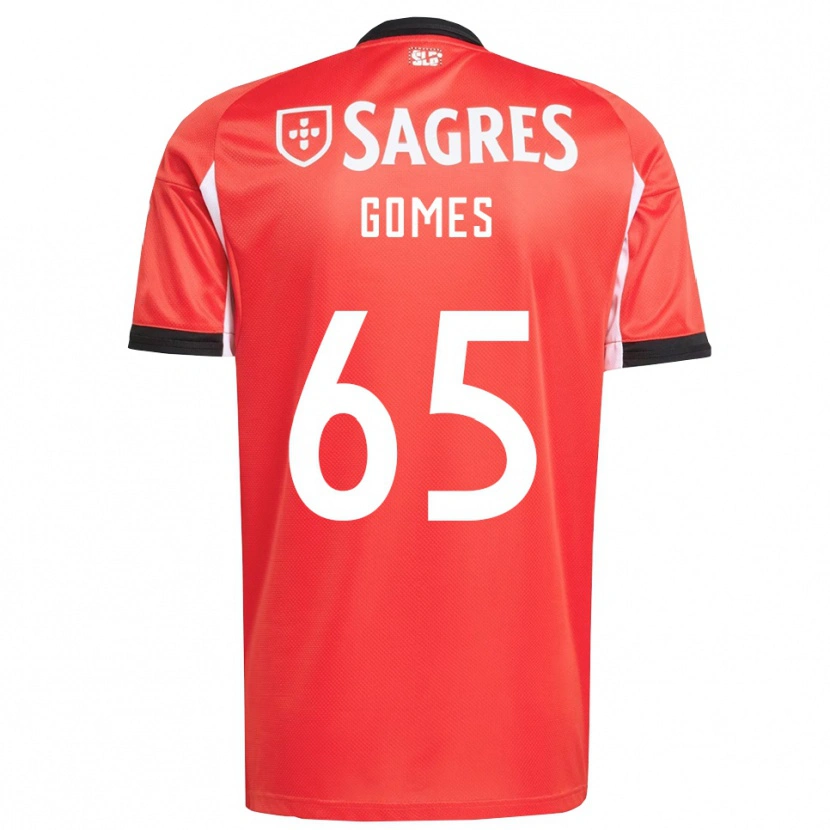 Danxen Heren André Gomes #65 Rood Wit Thuisshirt Thuistenue 2025/26 T-Shirt