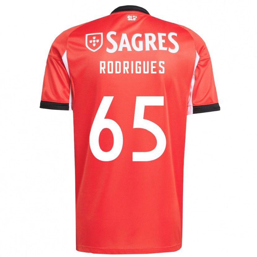 Danxen Heren Rafael Rodrigues #65 Rood Wit Thuisshirt Thuistenue 2025/26 T-Shirt