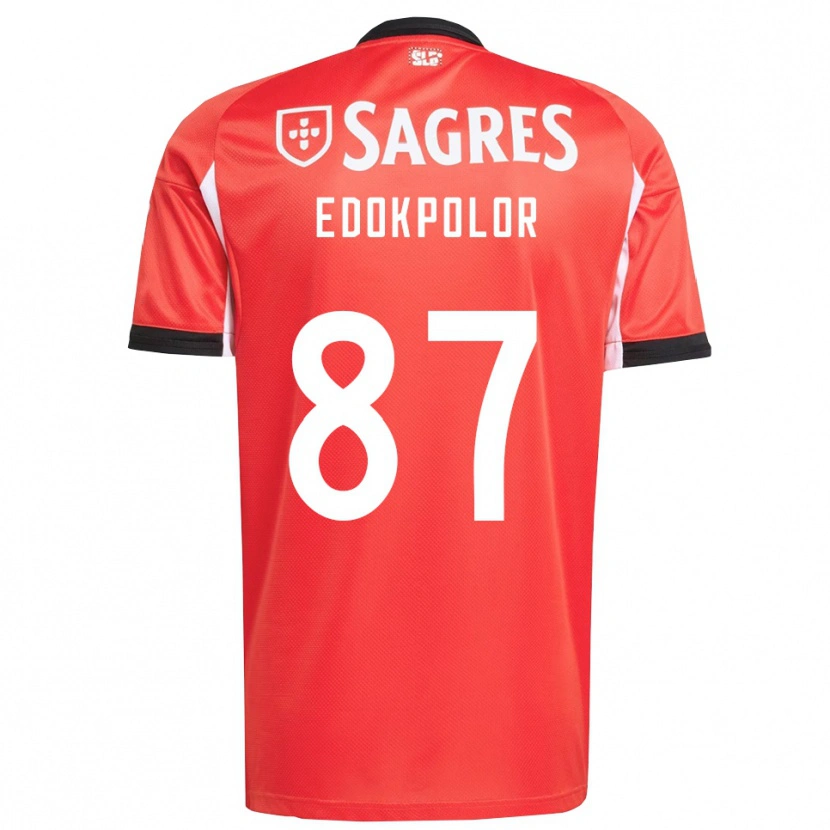 Danxen Heren Peter Edokpolor #87 Rood Wit Thuisshirt Thuistenue 2025/26 T-Shirt