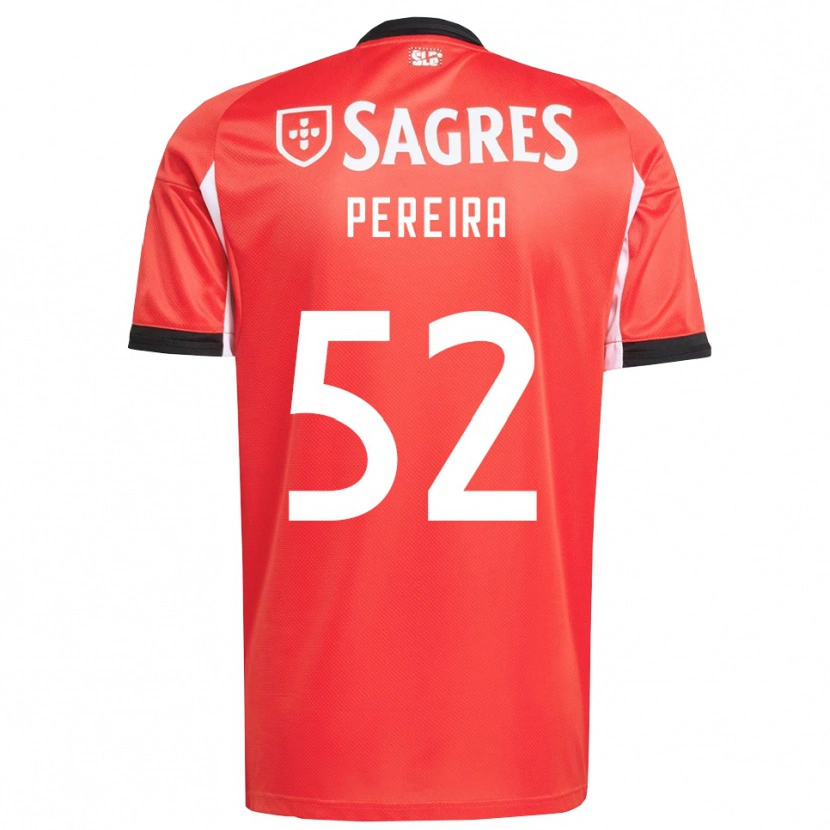 Danxen Heren Henrique Pereira #52 Rood Wit Thuisshirt Thuistenue 2025/26 T-Shirt