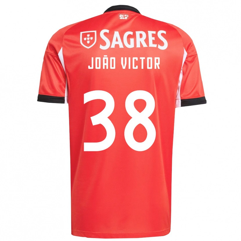 Danxen Heren Joao Victor #38 Rood Wit Thuisshirt Thuistenue 2025/26 T-Shirt