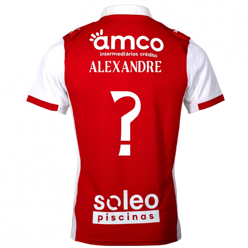 Danxen Heren Daniel Alexandre #0 Rood Wit Thuisshirt Thuistenue 2025/26 T-Shirt