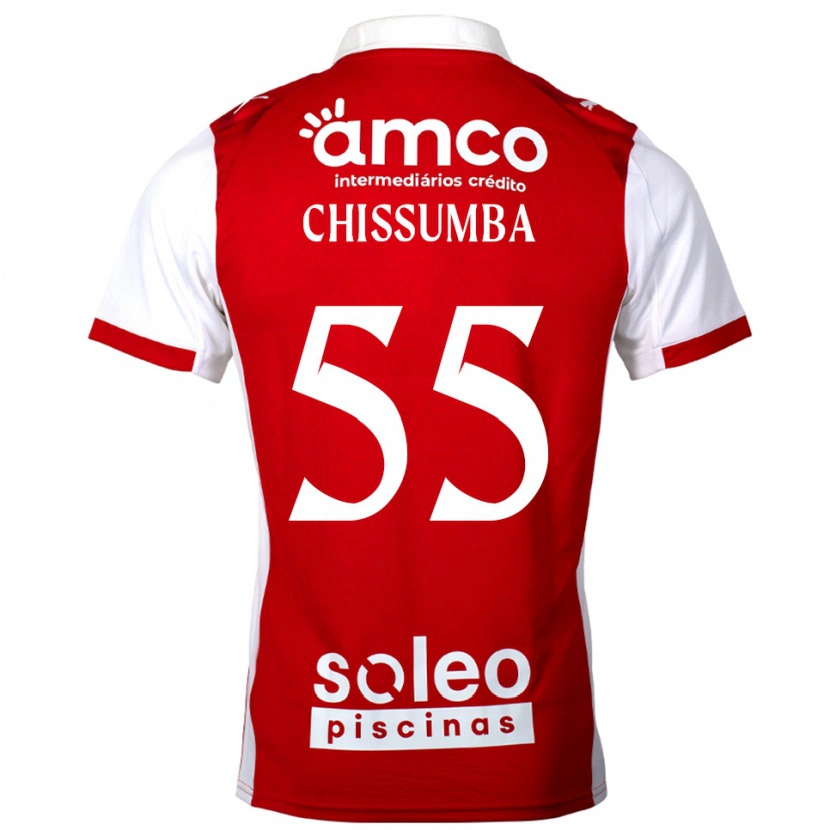 Danxen Heren Chissumba #55 Rood Wit Thuisshirt Thuistenue 2025/26 T-Shirt