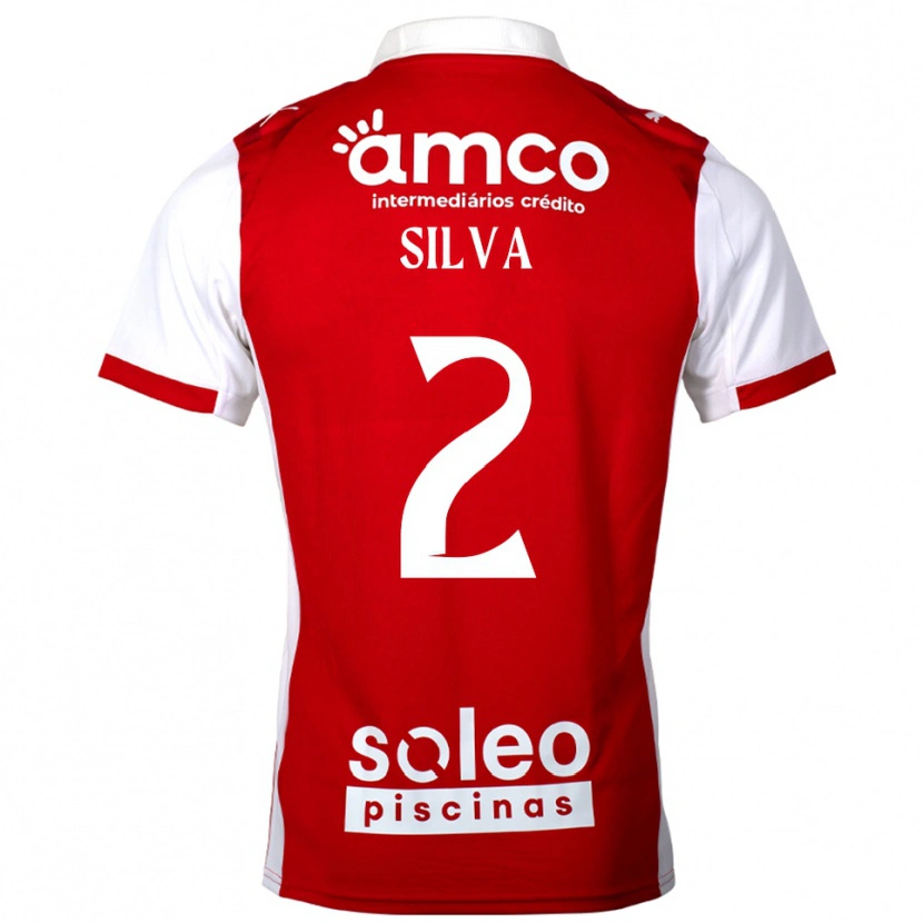 Danxen Heren Lourenço Silva #2 Rood Wit Thuisshirt Thuistenue 2025/26 T-Shirt