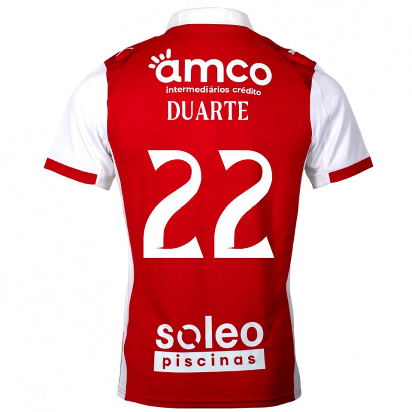 Danxen Heren Vânia Duarte #22 Rood Wit Thuisshirt Thuistenue 2025/26 T-Shirt