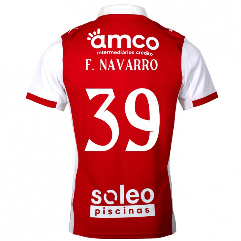 Danxen Heren Fran Navarro #39 Rood Wit Thuisshirt Thuistenue 2025/26 T-Shirt
