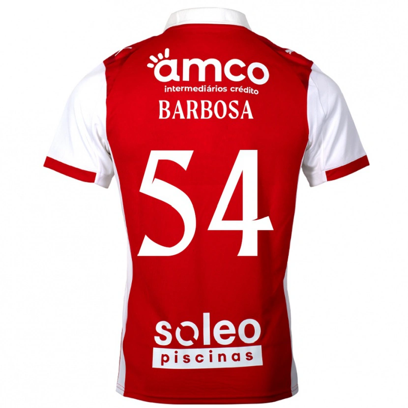 Danxen Heren Gui Barbosa #54 Rood Wit Thuisshirt Thuistenue 2025/26 T-Shirt