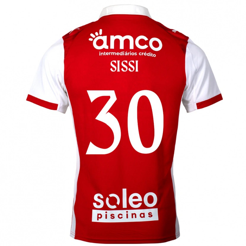 Danxen Heren Sissi #30 Rood Wit Thuisshirt Thuistenue 2025/26 T-Shirt
