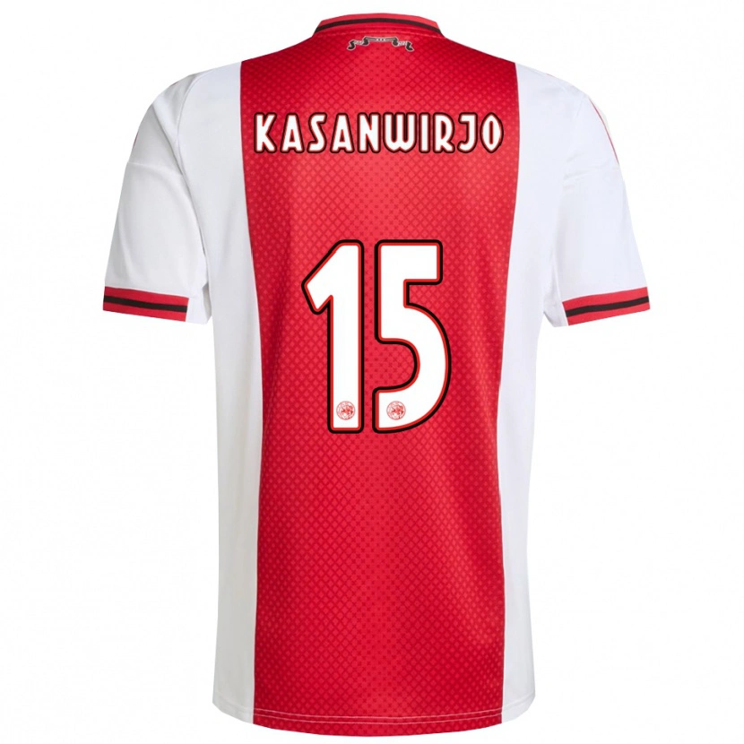 Danxen Heren Kennynho Kasanwirjo #15 Rood Wit Thuisshirt Thuistenue 2025/26 T-Shirt
