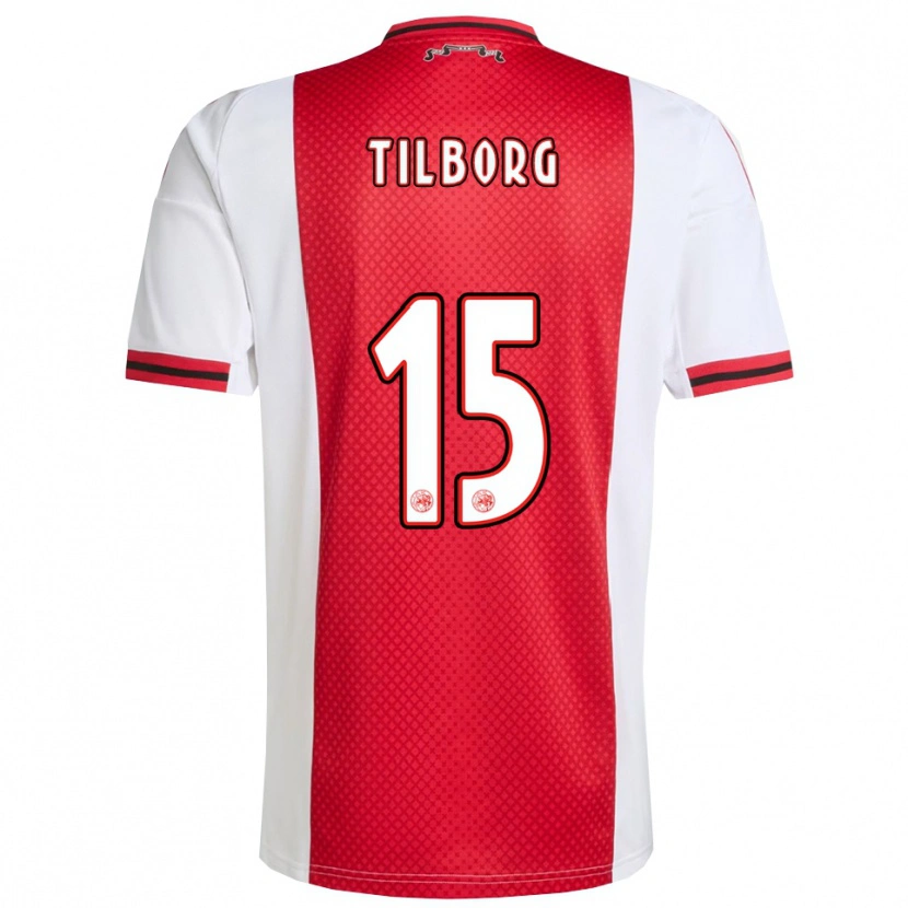 Danxen Heren Sesynijo Tilborg #15 Rood Wit Thuisshirt Thuistenue 2025/26 T-Shirt