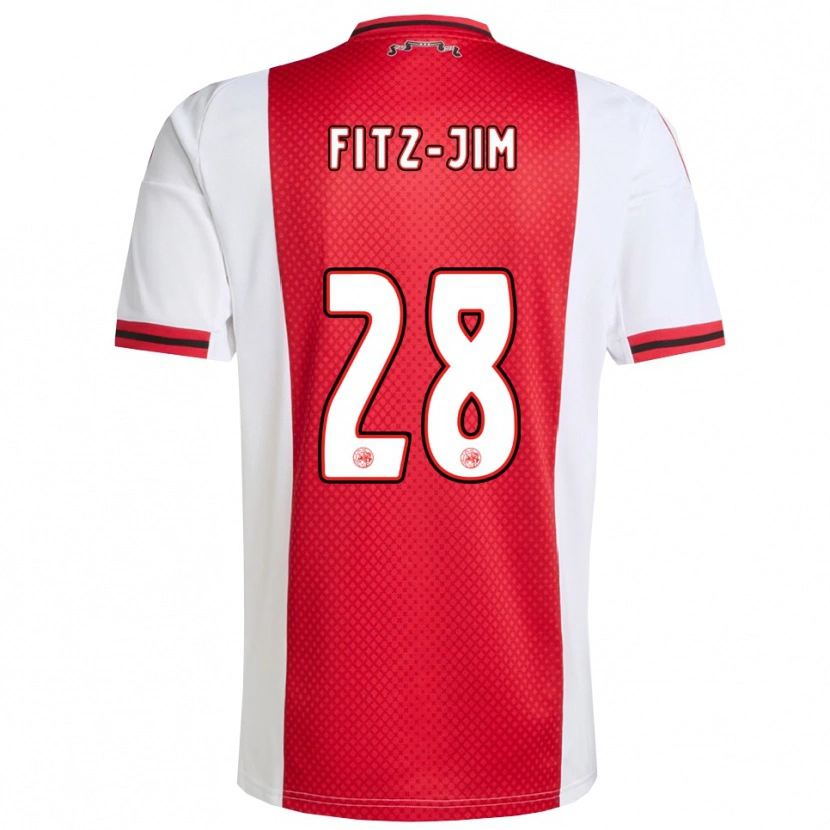 Danxen Heren Kian Fitz-Jim #28 Rood Wit Thuisshirt Thuistenue 2025/26 T-Shirt