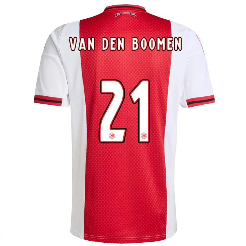 Danxen Heren Branco Van Den Boomen #21 Rood Wit Thuisshirt Thuistenue 2025/26 T-Shirt