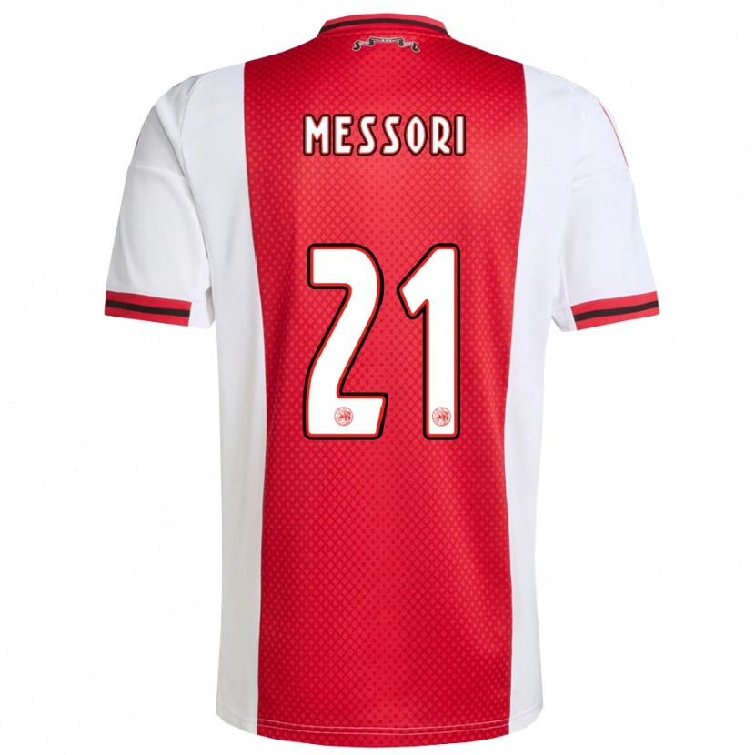 Danxen Heren Luca Messori #21 Rood Wit Thuisshirt Thuistenue 2025/26 T-Shirt