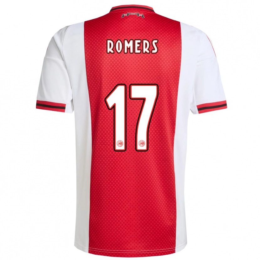 Danxen Heren Thijmen Romers #17 Rood Wit Thuisshirt Thuistenue 2025/26 T-Shirt
