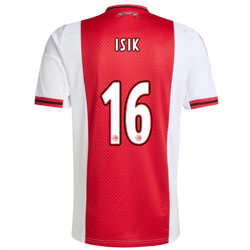 Danxen Heren Enes Işık #16 Rood Wit Thuisshirt Thuistenue 2025/26 T-Shirt