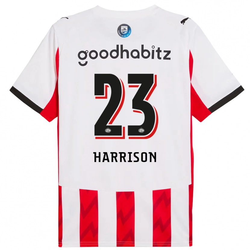 Danxen Heren Amy Harrison #23 Rood Wit Thuisshirt Thuistenue 2025/26 T-Shirt