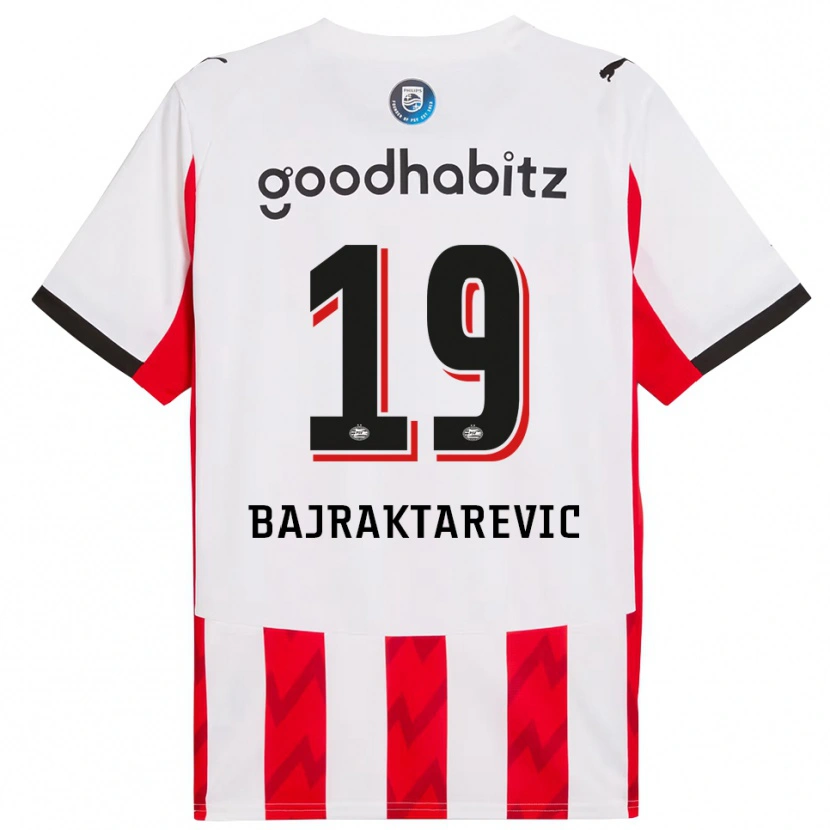Danxen Heren Esmir Bajraktarević #19 Rood Wit Thuisshirt Thuistenue 2025/26 T-Shirt
