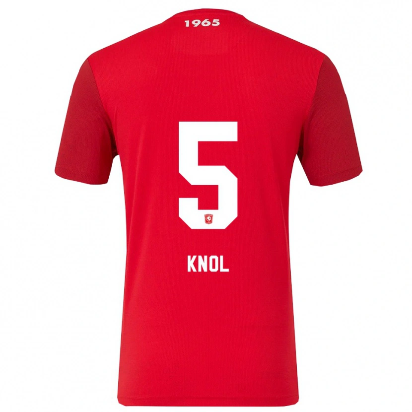 Danxen Heren Anna Knol #5 Rood Wit Thuisshirt Thuistenue 2025/26 T-Shirt